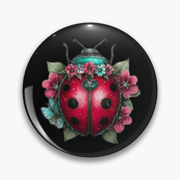 Item preview, Floral Adorned Ladybug designed and sold by hrendika.