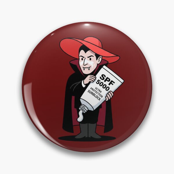 Item preview, Funny Vampire Using SPF 5000 Sunscreen designed and sold by Rare By Hero.