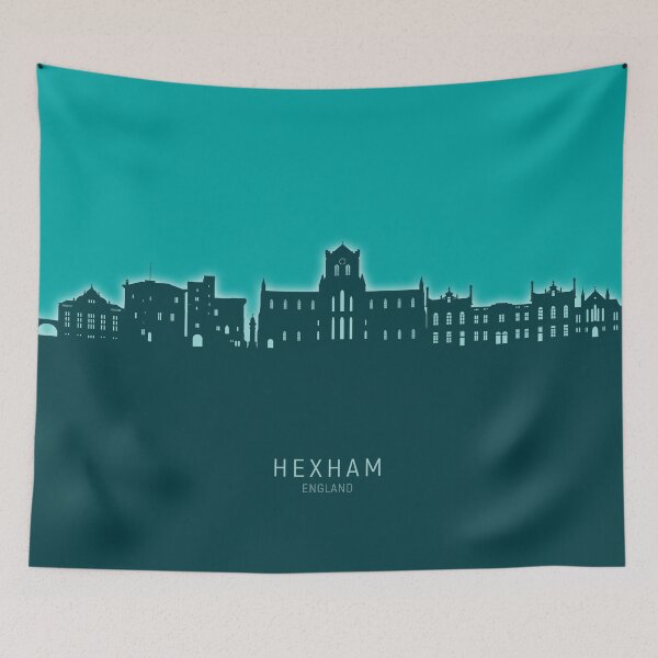Item preview, Hexham England Skyline designed and sold by ArtPrints.