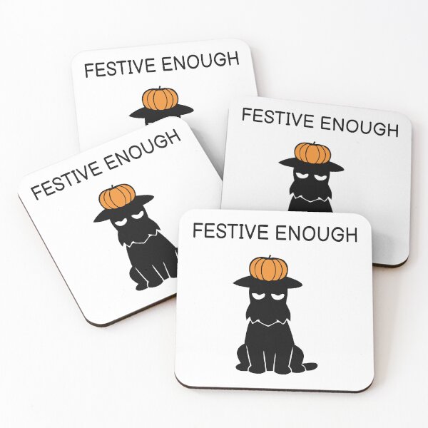 Item preview, Festive Enough funny scottie dog halloween  designed and sold by FUEGO & NOX.