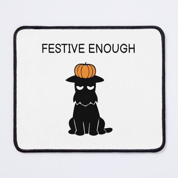 Item preview, Festive Enough funny scottie dog halloween  designed and sold by FUEGO & NOX.