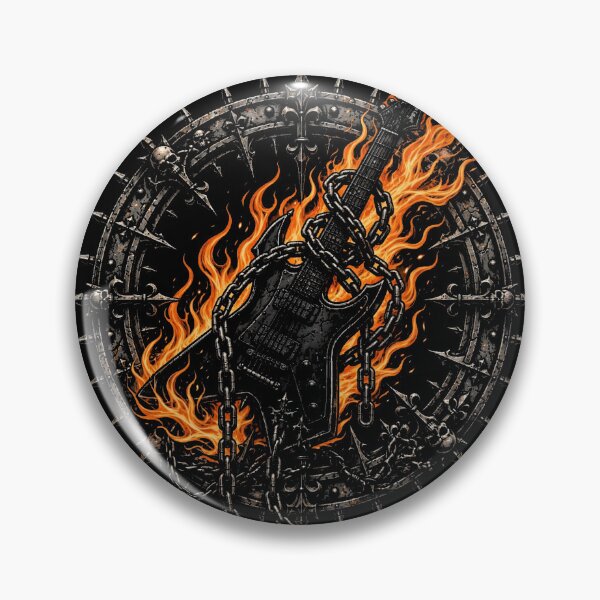 Item preview, Flaming Electric Guitar designed and sold by Rama KLK.