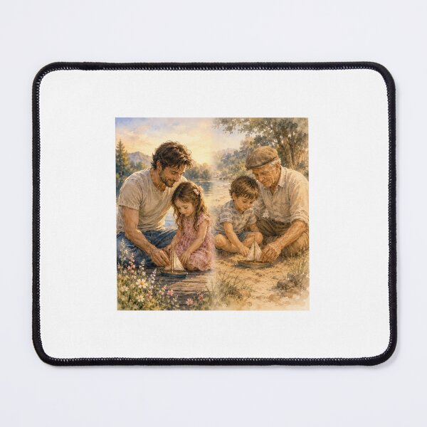 Item preview, Memories Come Full Circle – Father Daughter & Grandfather Grandson Watercolor designed and sold by NestDesigns01.