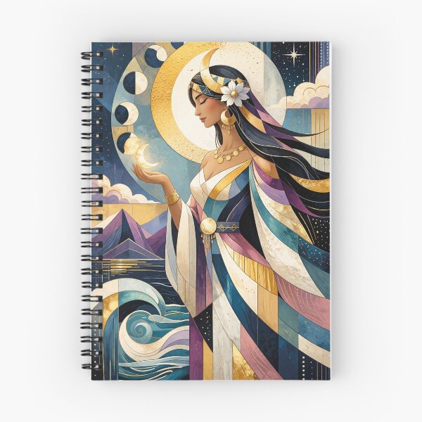 Item preview, Mama Quilla painting - Inca Goddess of the moon and marriage. designed and sold by GalleryKauffeld.