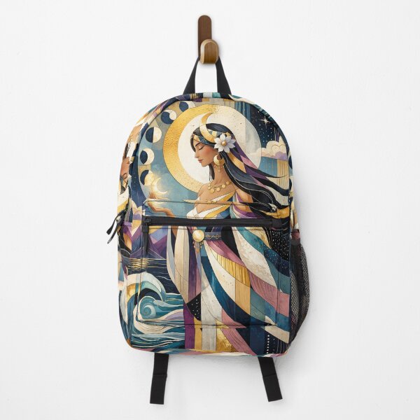 Item preview, Mama Quilla painting - Inca Goddess of the moon and marriage. designed and sold by GalleryKauffeld.