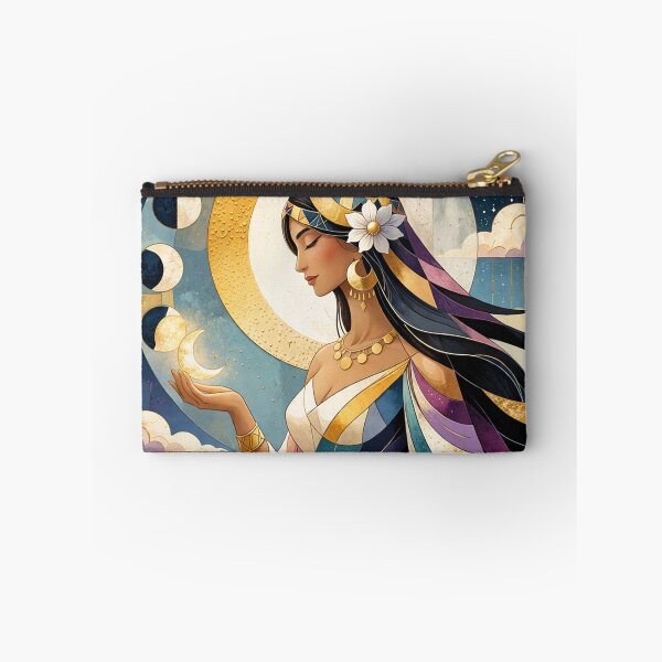 Item preview, Mama Quilla painting - Inca Goddess of the moon and marriage. designed and sold by GalleryKauffeld.