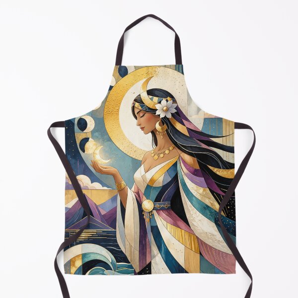 Item preview, Mama Quilla painting - Inca Goddess of the moon and marriage. designed and sold by GalleryKauffeld.