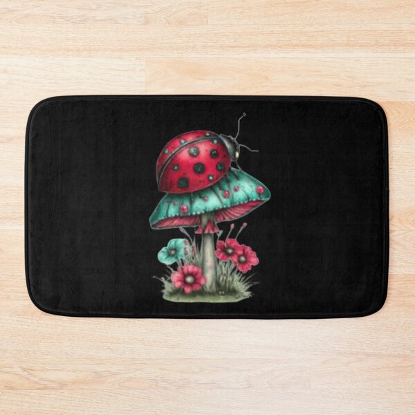 Item preview, Ladybug on a Vibrant Mushroom designed and sold by hrendika.