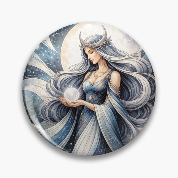 Item preview,  Mama Quilla painting - Inca Goddess of the moon and marriage. designed and sold by GalleryKauffeld.