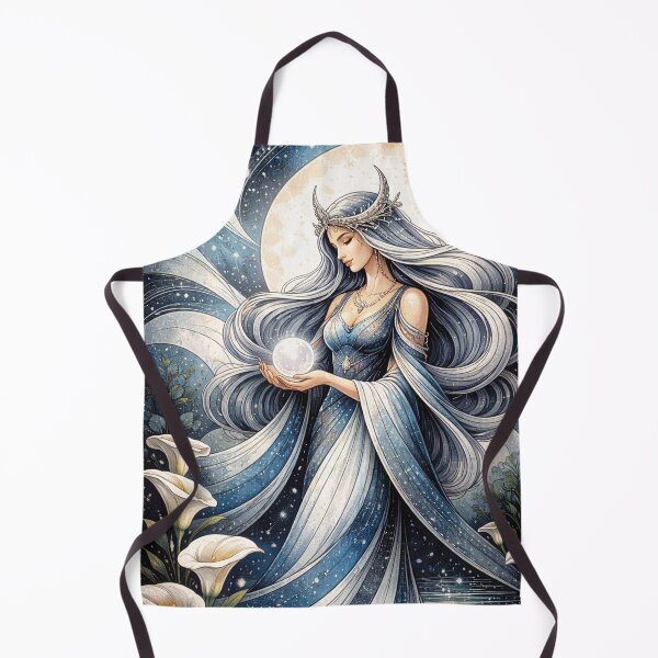 Item preview, Mama Quilla painting - Inca Goddess of the moon and marriage. designed and sold by GalleryKauffeld.