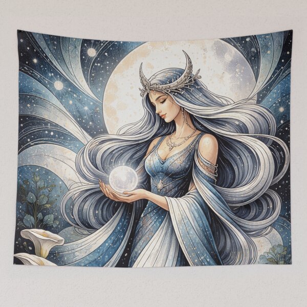 Item preview,  Mama Quilla painting - Inca Goddess of the moon and marriage. designed and sold by GalleryKauffeld.