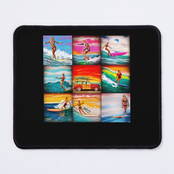 Item preview, Multi Panel Longboard Surfing Sunset designed and sold by BeautifulArt47.