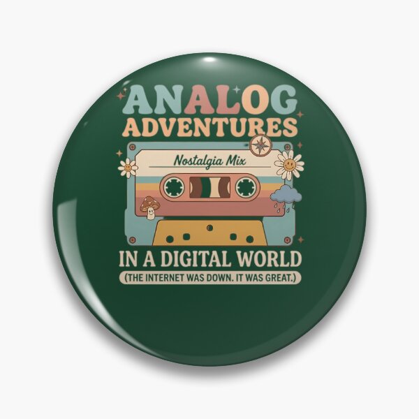 Item preview, Analog Adventures  Nostalgia Cassette Retro Design 20 designed and sold by FunkyBirdPrints.
