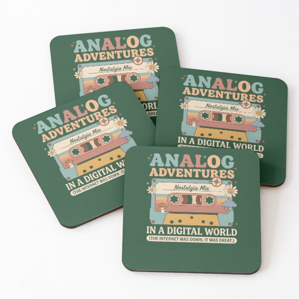 Item preview, Analog Adventures  Nostalgia Cassette Retro Design 20 designed and sold by FunkyBirdPrints.
