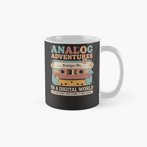 Artikelvorschau, Analog Adventures Nostalgia Cassette Retro Design 20 entworfen und verkauft von FunkyBirdPrints.