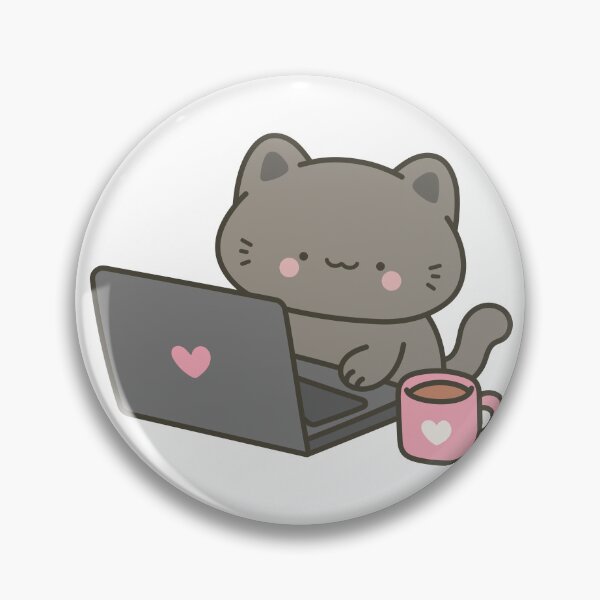 Item preview, Kawaii Cat Studying With Coffee designed and sold by Partoon-dp.