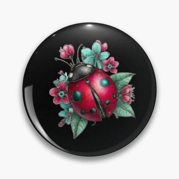 Item preview, Ladybug with Vibrant Blossoms designed and sold by hrendika.