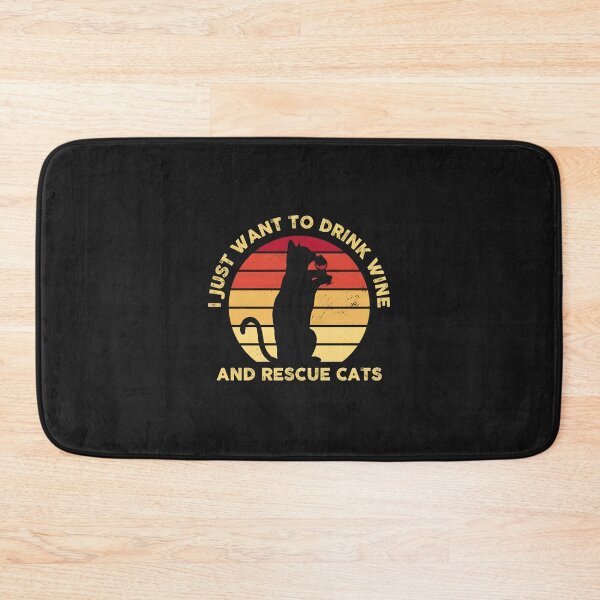 Item preview, Cat Wine Rescue Sunset Retro Graphic designed and sold by Mailinh123.
