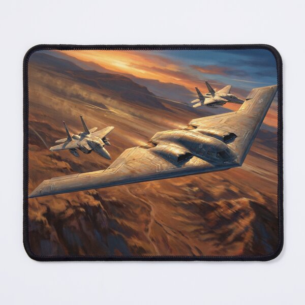 Item preview, B-2 Spirit Escorted Over Mountains designed and sold by Airpower Art.