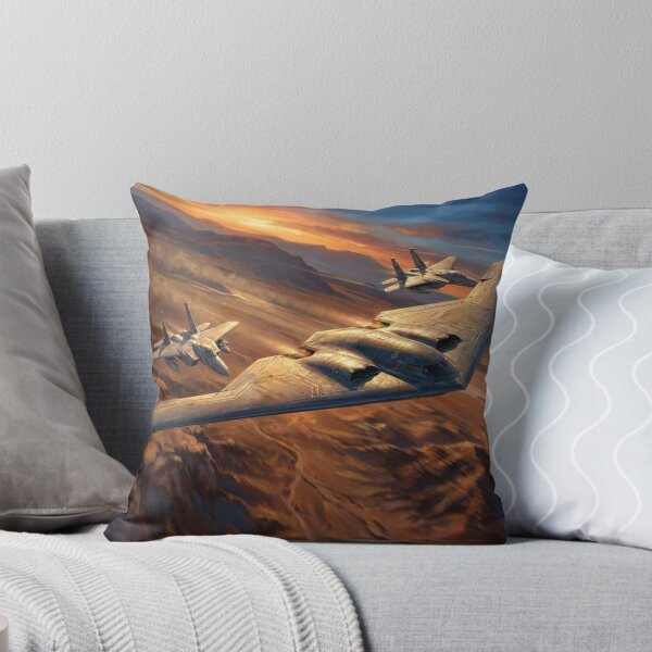 Item preview, Un B-2 Spirit escoltado sobre las montañas designed and sold by Airpower Art.