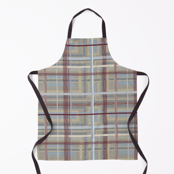 Item preview, Wheat & Blue Plaid — Textured Stripes with Deep Burgundy Contrast and ivory ribbons designed and sold by FaireWaveArt.