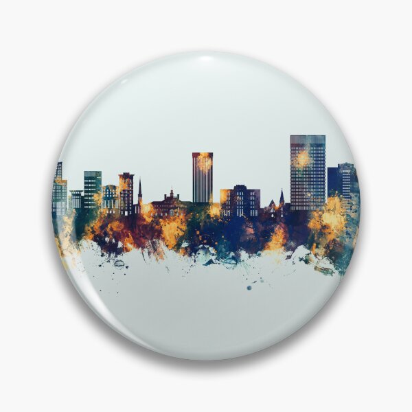 Item preview, Greenville South Carolina Skyline designed and sold by ArtPrints.