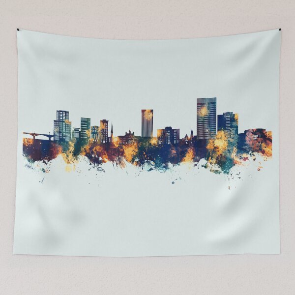 Item preview, Greenville South Carolina Skyline designed and sold by ArtPrints.