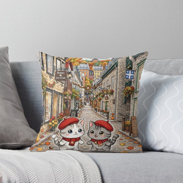 Item preview, Quebec City Autumn - Freda and Junior on Rue du Petit Champlain designed and sold by MAISON SYLVIE.