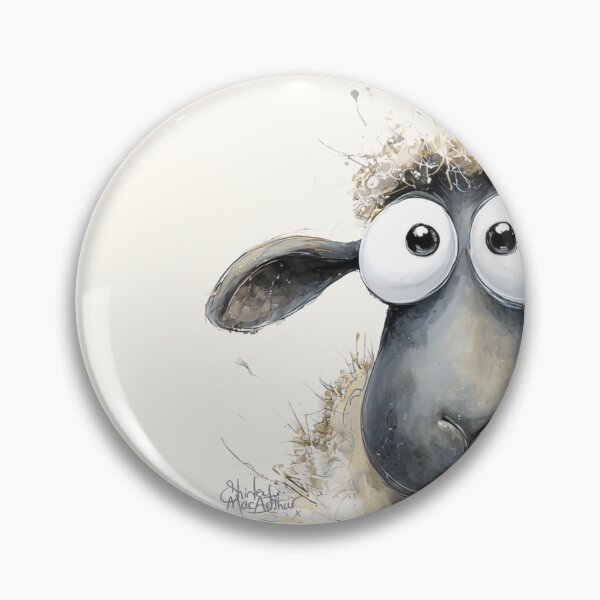 Item preview, Gorgeous Sheep ' Nosey Fluff Berry’ BY SHiRLeY MacARTHuR designed and sold by Shirley MacArthur Art.