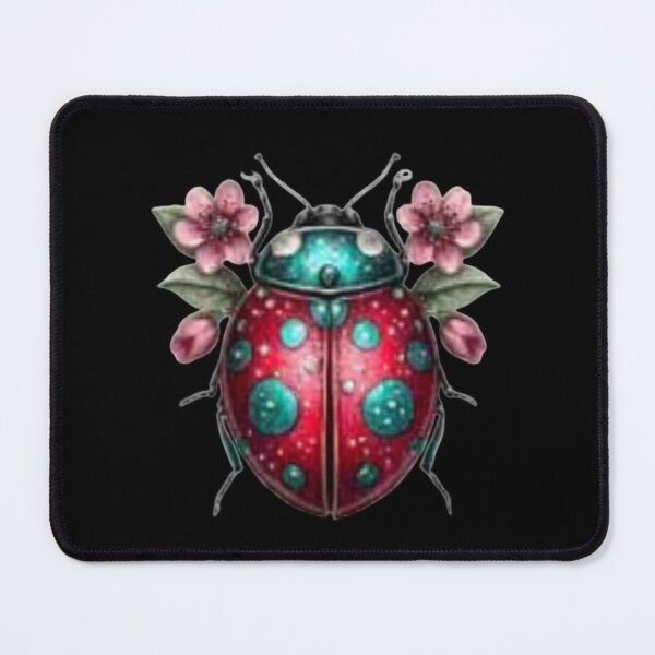 Item preview, Colorful Ladybug with Flowers designed and sold by hrendika.
