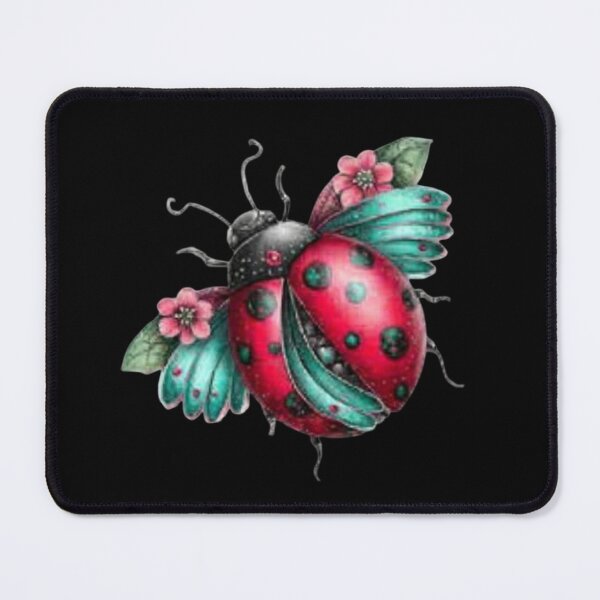 Item preview, Colorful Ladybug with Floral Details designed and sold by hrendika.