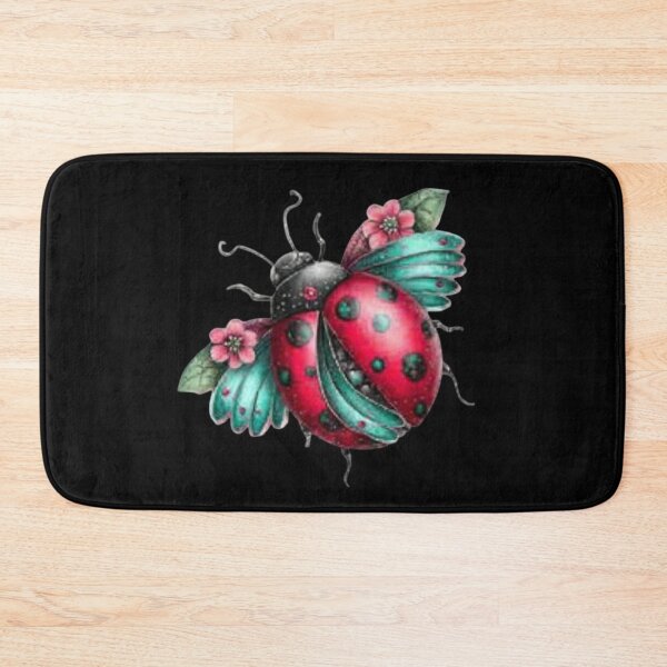 Item preview, Colorful Ladybug with Floral Details designed and sold by hrendika.