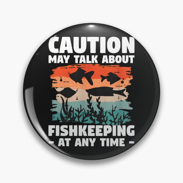 Item preview, Caution May Talk About Fishkeeping Retro Sunset designed and sold by hurychshomonj.