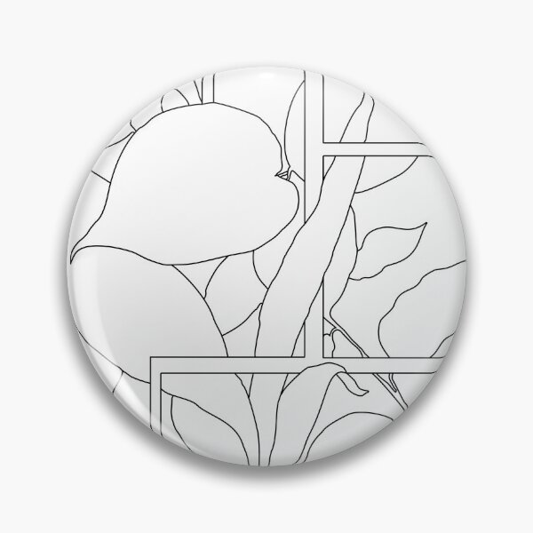 Item preview, Minimalist Botanical Line Art Windows designed and sold by laxmanrajart.