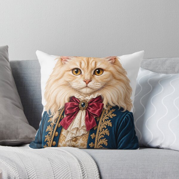 Item preview, Regal Cream Cat in Elegant Rococo Aristocrat Outfit designed and sold by ChicClicker.
