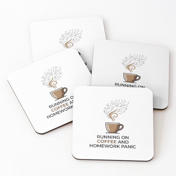 Item preview, Running on Coffee and Homework Panic designed and sold by RunningWhiskers.