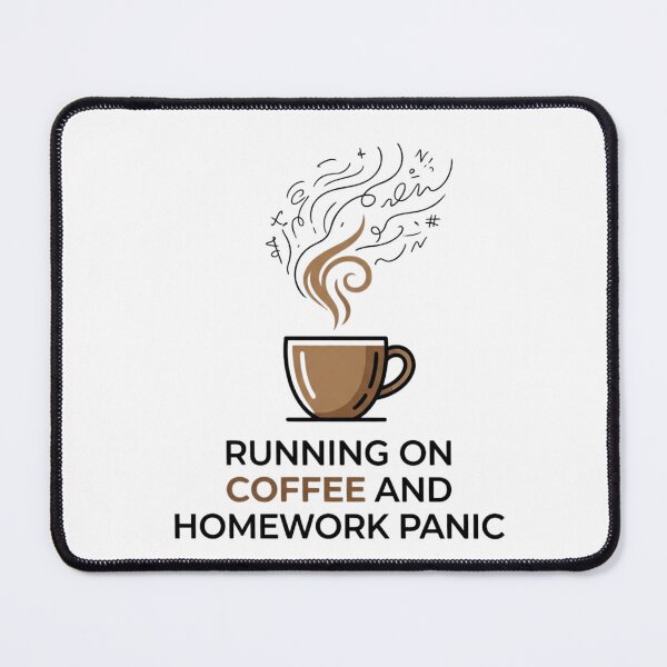 Item preview, Running on Coffee and Homework Panic designed and sold by RunningWhiskers.