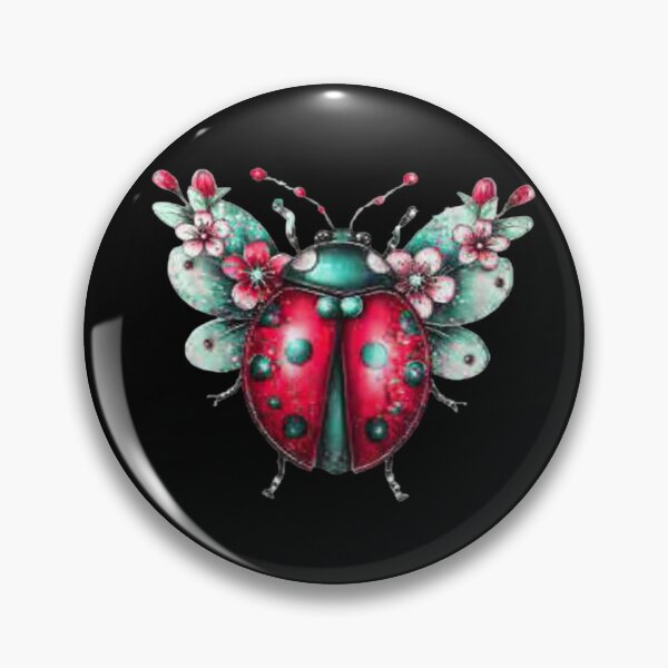 Item preview, Floral Winged Ladybug designed and sold by hrendika.