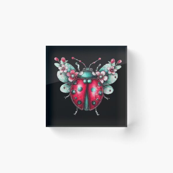 Item preview, Floral Winged Ladybug designed and sold by hrendika.
