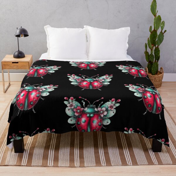 Item preview, Floral Winged Ladybug designed and sold by hrendika.