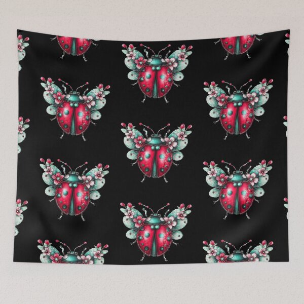 Item preview, Floral Winged Ladybug designed and sold by hrendika.