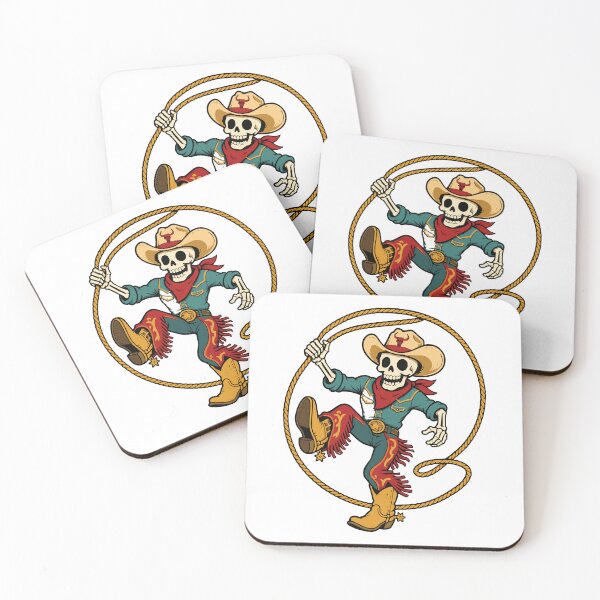 Item preview, Dancing Cowboy Skeletons Wild West Halloween Design designed and sold by JansenGS.