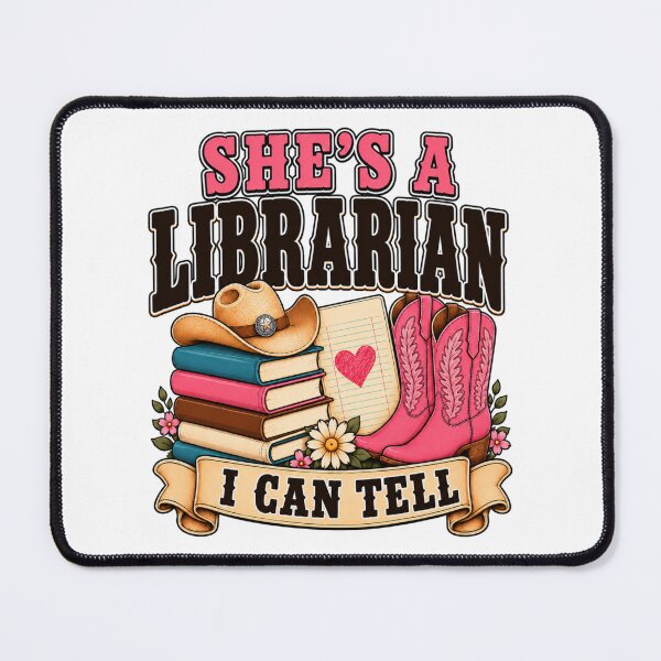 Item preview, She's A Librarian I Can Tell Western Funny Back to School designed and sold by WeirdlyMild.