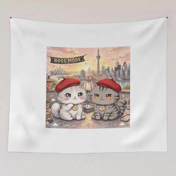 Item preview, Toronto Boss Mode - Freda and Junior Sunset at CN Tower designed and sold by MAISON SYLVIE.