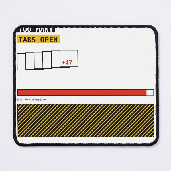 Item preview, Too Many Tabs Open Sticker designed and sold by PlusScanner.