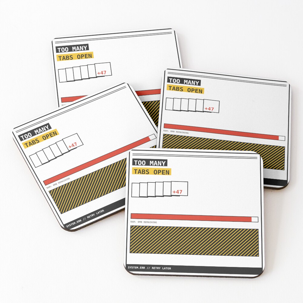 Item preview, Coasters (Set of 4) designed and sold by PlusScanner.