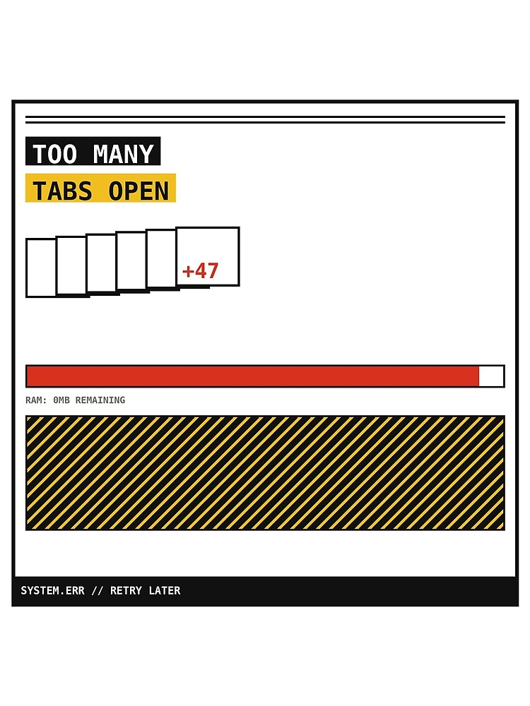 Thumbnail 3 of 3, Scarf, Too Many Tabs Open Sticker designed and sold by PlusScanner.