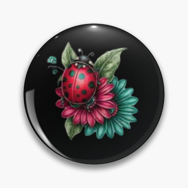 Item preview, Ladybug on Colorful Flowers designed and sold by hrendika.