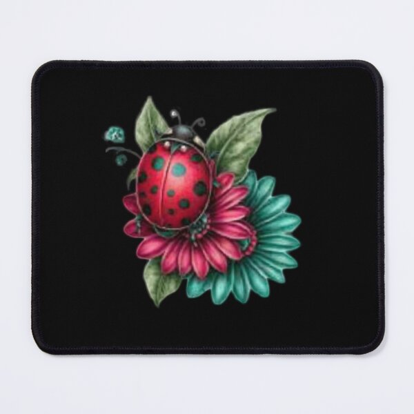 Item preview, Ladybug on Colorful Flowers designed and sold by hrendika.