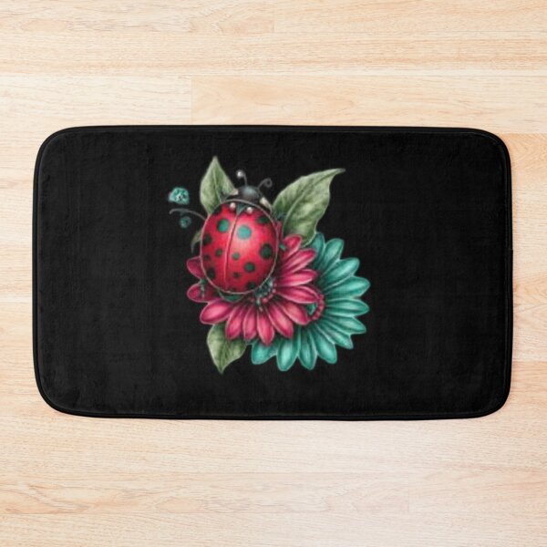 Item preview, Ladybug on Colorful Flowers designed and sold by hrendika.